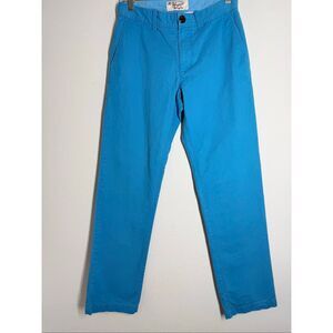 Original Penguin Men's Slim-Fit Chino Pants Vibrant Blue Size 28/ 30L
